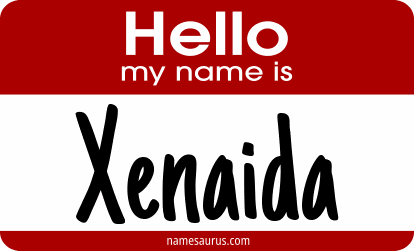 Hello my name is Xenaida png download