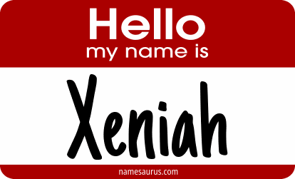 Hello my name is Xeniah png download