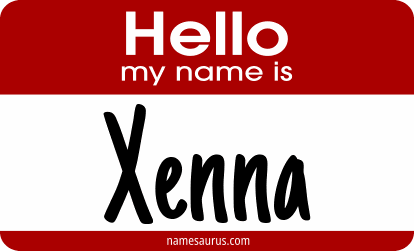 Hello my name is Xenna png download