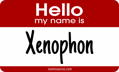 Hello my name is Xenophon png download