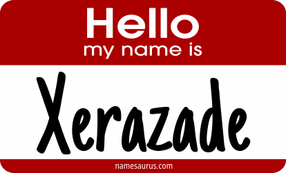 Hello my name is Xerazade png download
