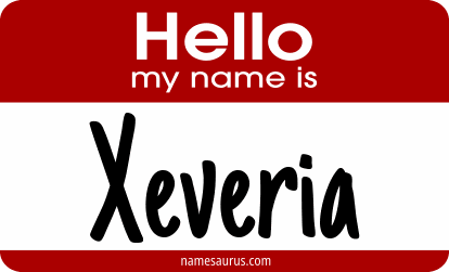 Hello my name is Xeveria png download