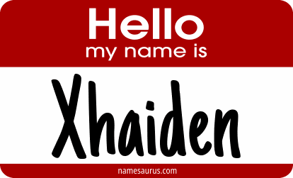 Hello my name is Xhaiden png download