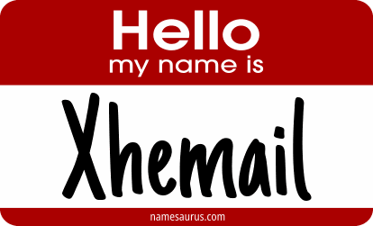 Hello my name is Xhemail png download