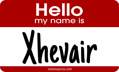Hello my name is Xhevair png download