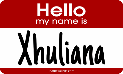 Hello my name is Xhuliana png download