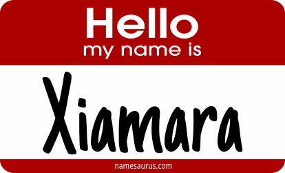 Hello my name is Xiamara png download