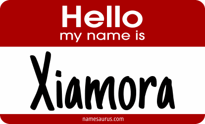 Hello my name is Xiamora png download