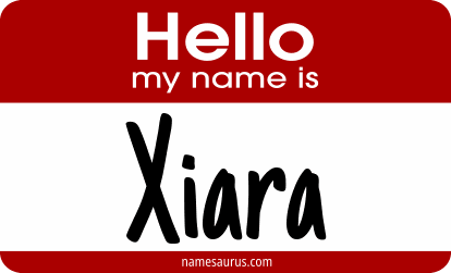 Hello my name is Xiara png download