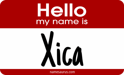 Hello my name is Xica png download