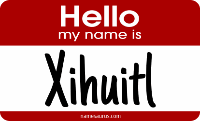 Hello my name is Xihuitl png download