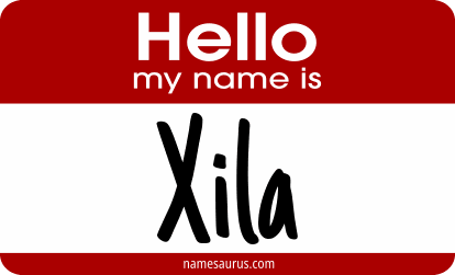 Hello my name is Xila png download