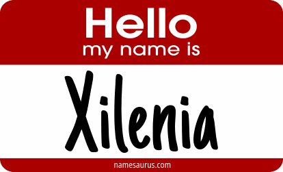 Hello my name is Xilenia png download