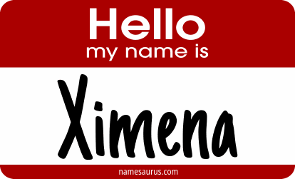 Hello my name is Ximena png download