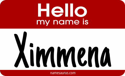 Hello my name is Ximmena png download