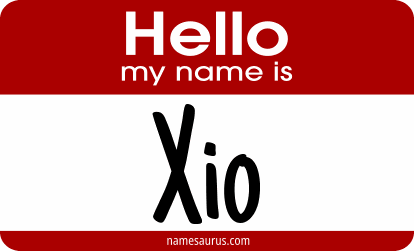Hello my name is Xio png download