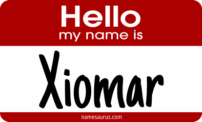 Hello my name is Xiomar png download