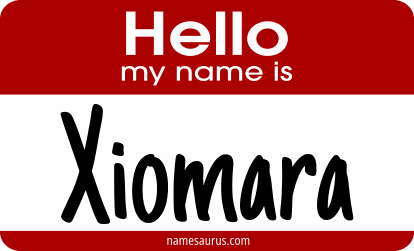 Hello my name is Xiomara png download