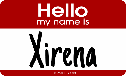 Hello my name is Xirena png download