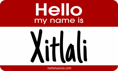 Hello my name is Xitlali png download