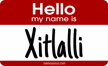 Hello my name is Xitlalli png download