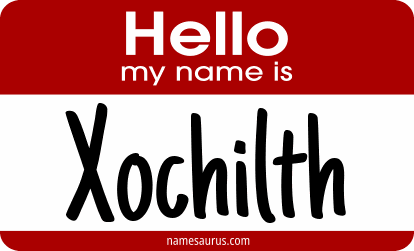 Hello my name is Xochilth png download