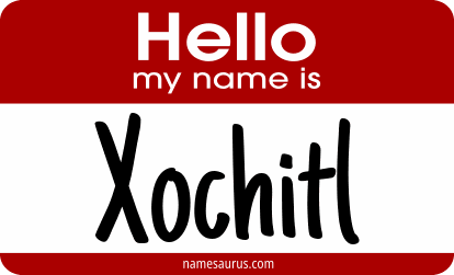 Hello my name is Xochitl png download