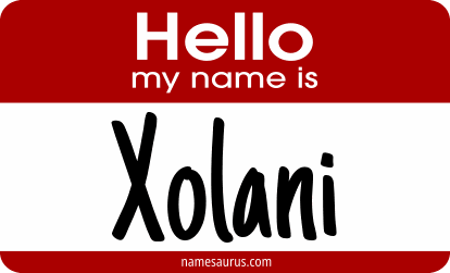 Hello my name is Xolani png download