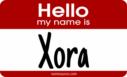 Hello my name is Xora png download
