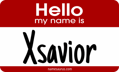 Hello my name is Xsavior png download
