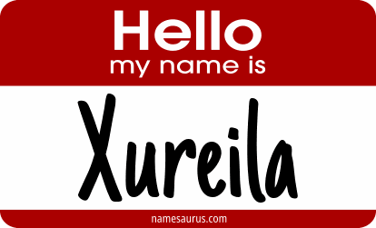 Hello my name is Xureila png download