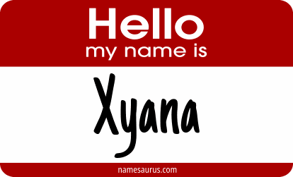 Hello my name is Xyana png download
