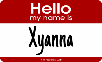 Hello my name is Xyanna png download
