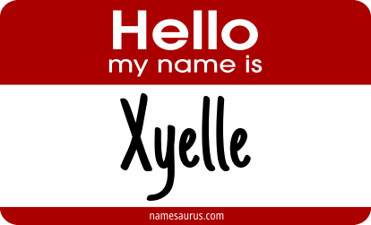 Hello my name is Xyelle png download