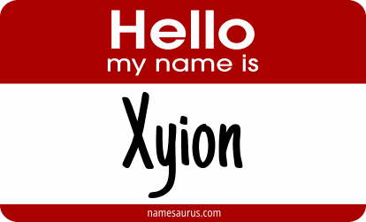 Hello my name is Xyion png download