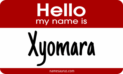 Hello my name is Xyomara png download