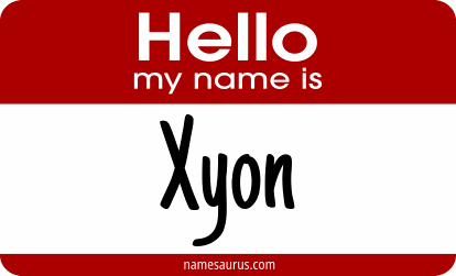Hello my name is Xyon png download