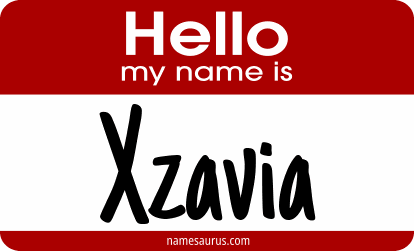 Hello my name is Xzavia png download