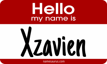 Hello my name is Xzavien png download