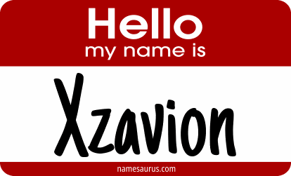 Hello my name is Xzavion png download