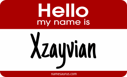 Hello my name is Xzayvian png download