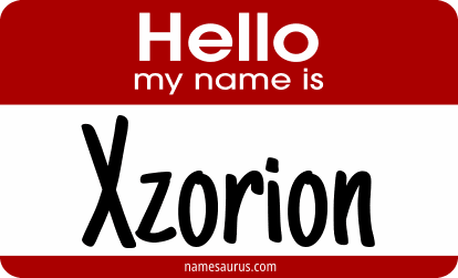 Hello my name is Xzorion png download