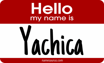 Hello my name is Yachica png download