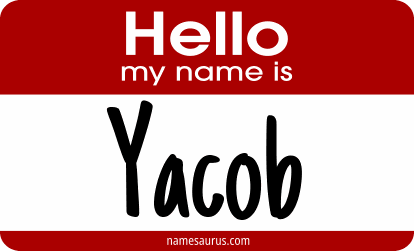 Hello my name is Yacob png download