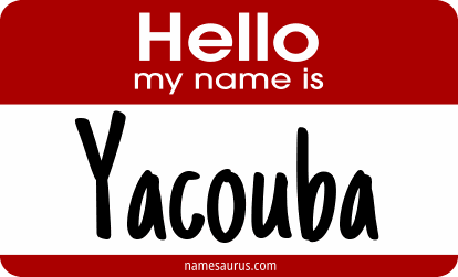 Hello my name is Yacouba png download