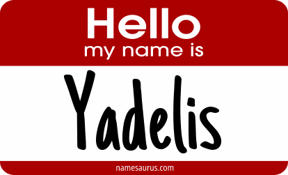 Hello my name is Yadelis png download