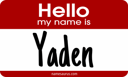 Hello my name is Yaden png download