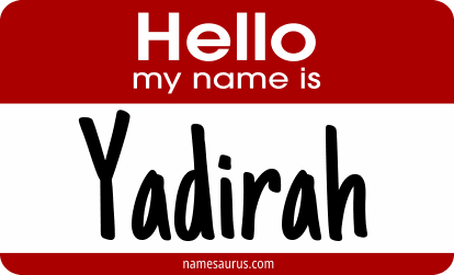 Hello my name is Yadirah png download
