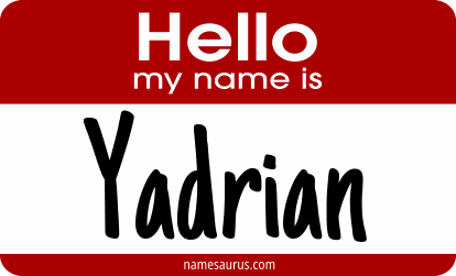 Hello my name is Yadrian png download