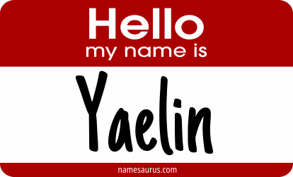 Hello my name is Yaelin png download